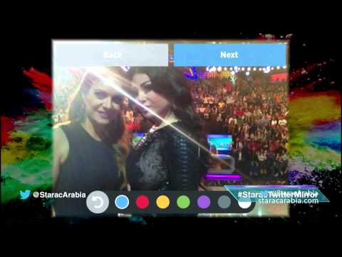 Haifa Wehbe Twitter Mirror تويتر ميرور هيفاء وهبي وهيلدا خليفة في البرايم 10 من ستار اكاديمي 10