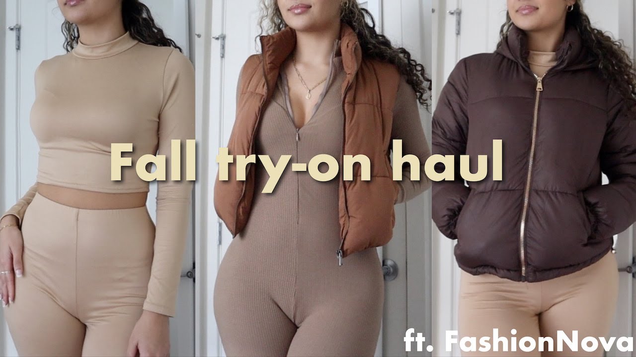 Fall Try-on Haul Ft. Fashion Nova | puffer jackets, puffer vests, and matching sets