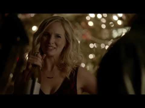 Caroline Needs A Drink And She Gives Everyone Presents - The Vampire Diaries 8x07 Scene
