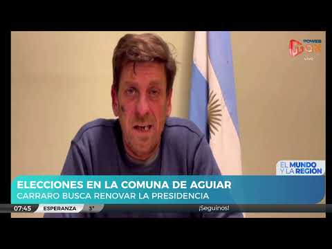 Elecciones en Arroyo Aguiar: Hernán Carraro busca renovar la presidencia