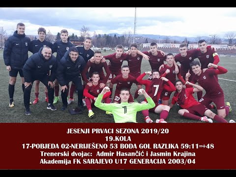 Akademija FK SARAJEVO U17 GENERACIJA 2003/04