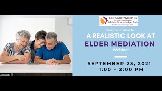A Realistic Look at Elder Mediation