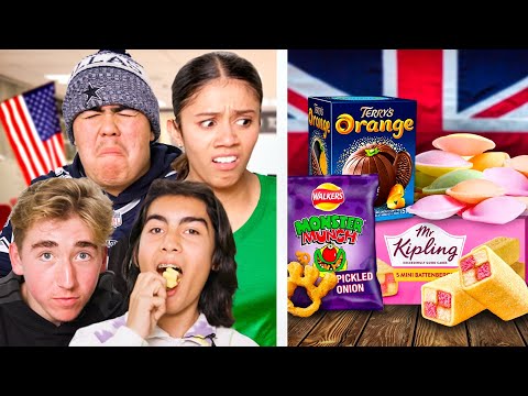 Highschoolers try British Snacks for the first time!
