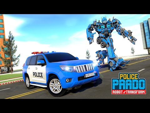 Police Prado Car Robot Transform Games: police Car Games android  gameplay