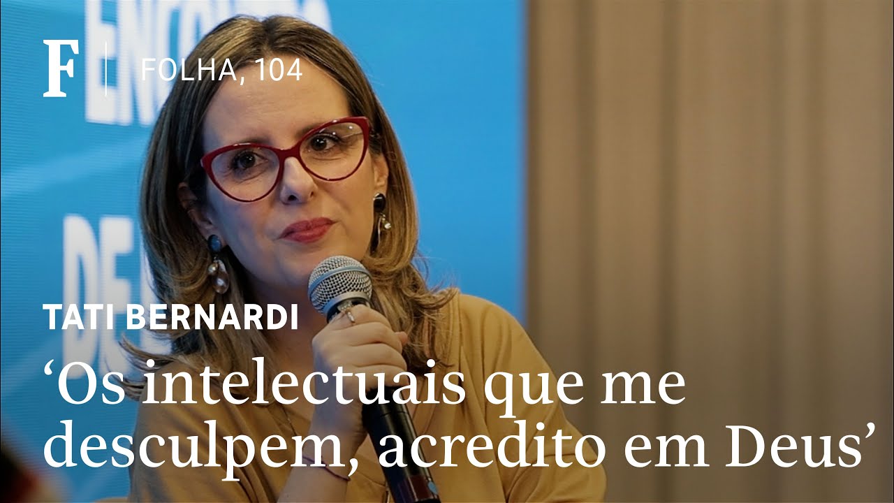 Tati Bernardi conversa com leitores da Folha em evento dos 104 anos do jornal