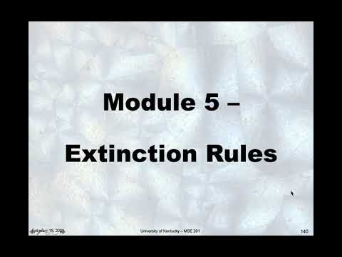MSE 201 S21 Lecture 12 - Module 5 - Extinction Rules