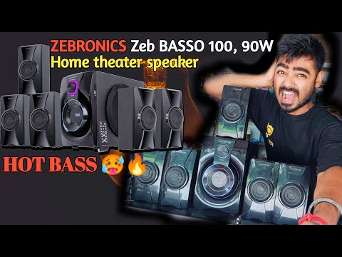 ZEBRONICS Zeb BASSO 100, 90W, Home theater speaker, AC-3 surround sound 90 W 🎁 Unboxing 🎁