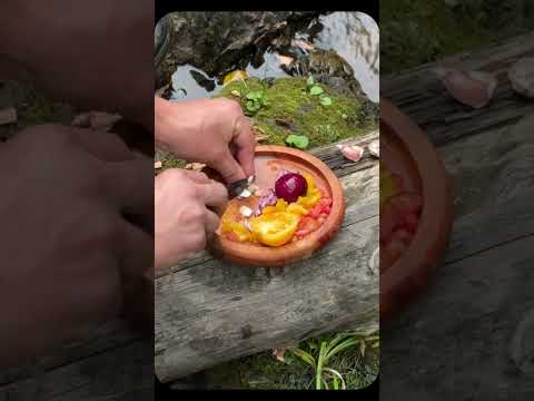 Cave Shelter by Mountain River ⛰️🔥 Cooking Ancient Recipe from My Grandfather | Survival