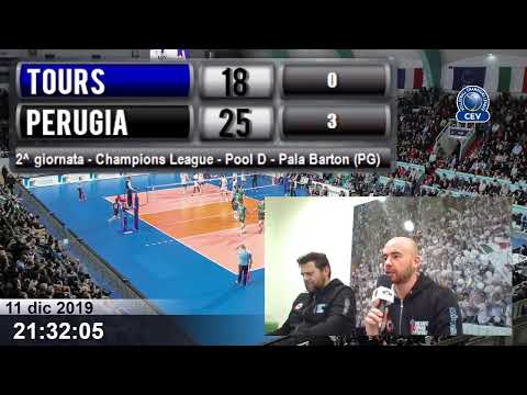 Tours VB vs Sir Sicoma Monini Perugia  | 2^ giornata - Champions League 2019/20 - Pool D