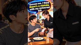 🍽️ Hotel Restaurant Bill Confusion |Easy English Conversation for Beginners |Travel English Practice