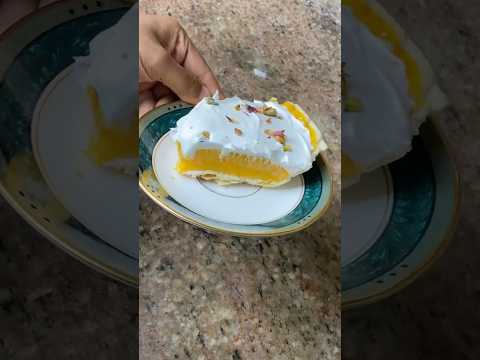 Mango Jello Pie | Refreshing and Easy Dessert Recipe 🥭🥧