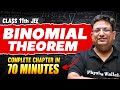 BINOMIAL THEOREM In 70 Minutes Full Chapter Revision Class 11th JEE