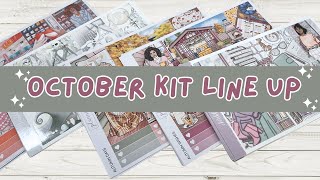 October 2025 7x9 Vertical Planner Weekly Kit Lineup