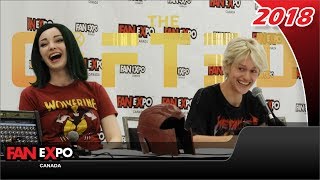 The Gifted's Emma Dumont & Percy Hynes White Fan Expo Canada 2018 video