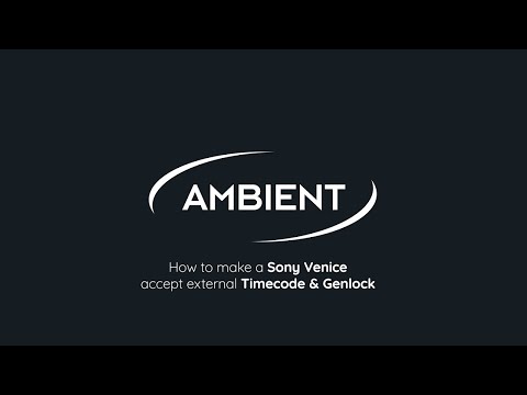 External Timecode and Genlock on Sony Venice