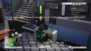 How to get infinite upgrade parts and level up handiness fast in the sims 4