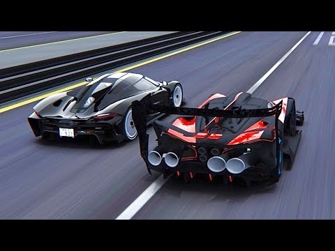 Bugatti Bolide GTR Concept vs Koenigsegg Jesko Absolut at Special Stage Route X