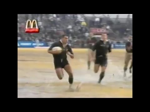 Eric Rush try in wed conditions vs Western Transvaal 1996