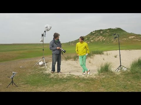 Ein Golfer beim Abschlag | Entfesselt blitzen! – Kreative Fotografie mit Systemblitzen