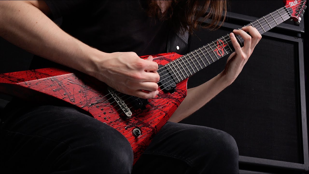 Solar V2.6 Canibalismo+ Electric Guitar - Blood Red Open Pore