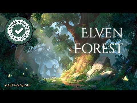 Lyrael’s Grove | Elven Forest Ambience and Music 🍃🎶 | relaxing fantasy music and sounds of forest