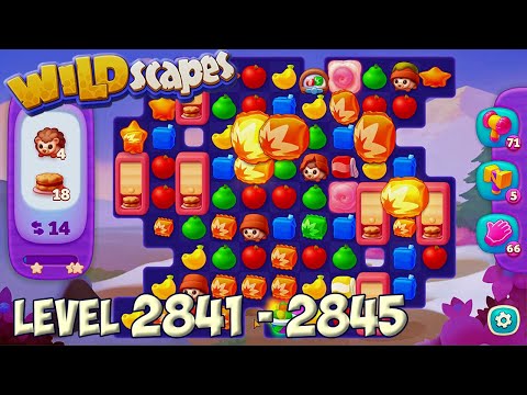 Wildscapes level 2841 - 2845 🐼 Playrix HD