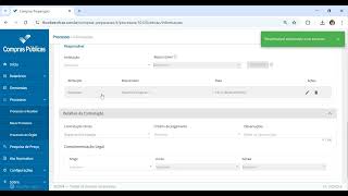 03 - Atribuindo Responsável - Compras Preparação