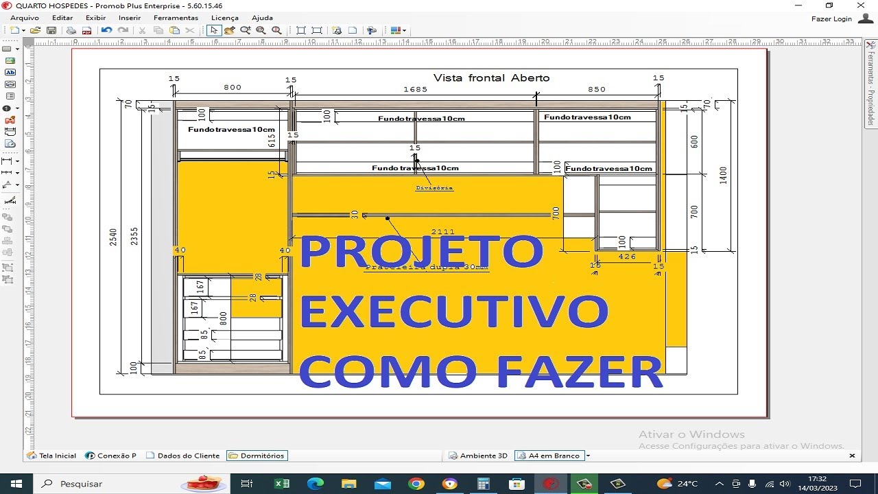 PROJETO EXECUTIVO PARA MONTAGEM E DOCUMENTAÇÃO COMO FAZER