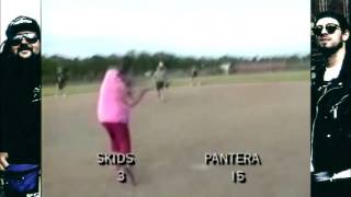 Baseball match between Skid Row and Pantera