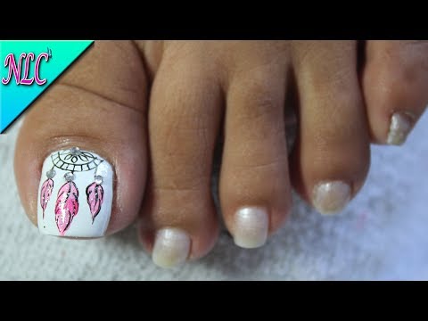 DECORACIÓN DE UÑAS PARA PIES ATRAPASUEÑOS♥ – DREAM CATCHER NAIL ART – NLC