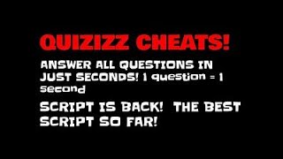 Quizizz New FREE Working Extension to Get all the Answers in (2021)