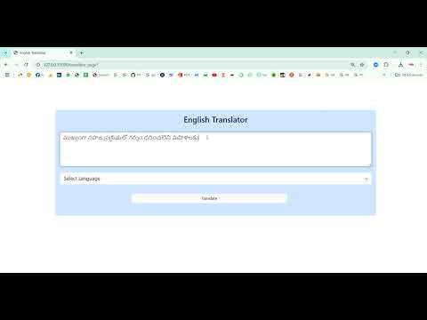 Telugu To English in Python Projects