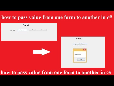 how to pass value from one form to another in c#