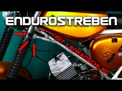 Endurostrebe mit Lenkanschlag - Mehr Stabilität und Tank-Schutz für deine Simson