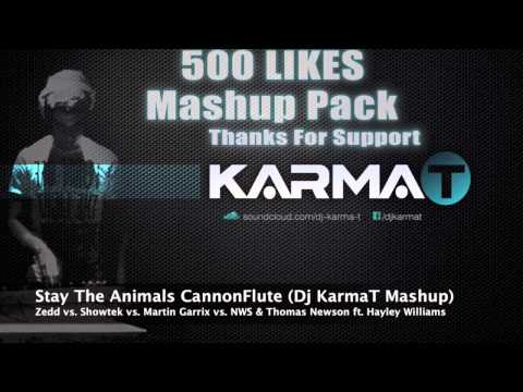 Zedd vs Showtek vs Martin Garrix vs NWS & TN - Stay The Animals CannonFlute (Dj KarmaT FestivalEdit)