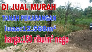 Download lagu DI JUAL CEPAT TANAH PEKARANGAN LUAS: 12 568 M² SHM, HARGA: 150 RIBU/M² @cahngaritproperty #kebun mp3