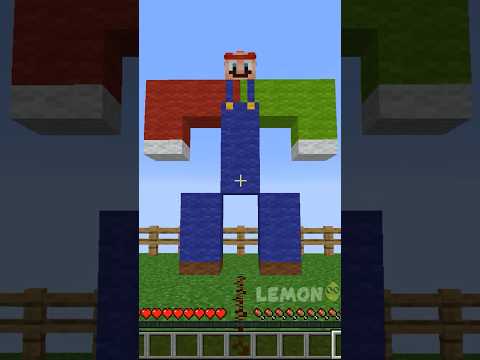 EPIC Mashup: Double MarioLuigi!! 🍋🔥 #Shorts #Minecraft #Mario