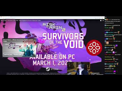 Chance Reacts to New Risk of Rain 2 Champion w/ Chat - (sodapoppin) - February 1, 2022