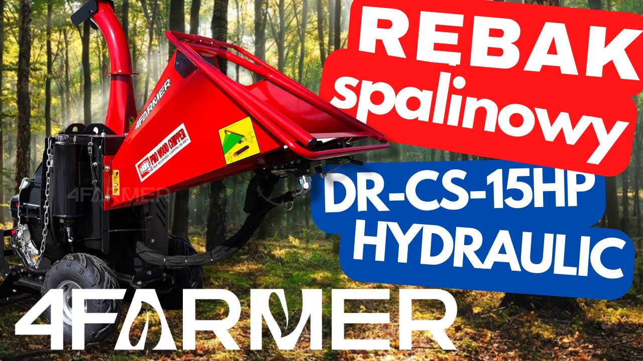 Rębak spalinowy do gałęzi DR CS 15HP HYDRAULIC :: 4Farmer :: Traktor.com.pl