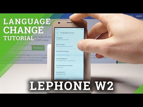 How to Change Language in LEPHONE W2 - Language List