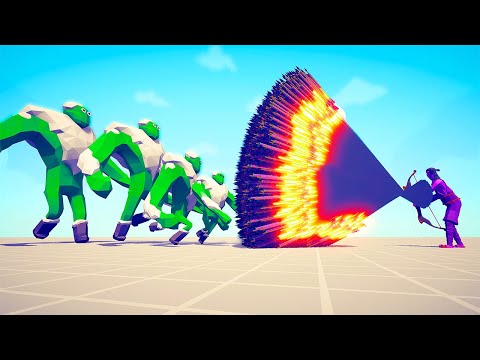 4 DIFFERENT SIZE OF ZOMBIE ICE GIANT vs EVERY GOD - Totally Accurate Battle Simulator TABS