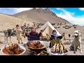 Shepherd Survival In Afghanistan Mountain Shepherd Mother Cooking Traditional Village Style Food