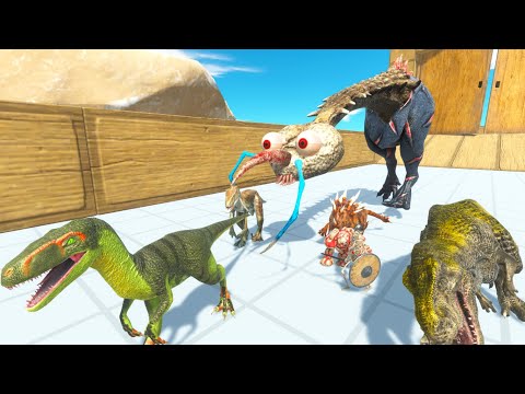 ⚡ ESCAPE FROM DEADLY MONSTER - DEATH TOUCH ALIEN IRON | 🦖 Animal Revolt Battle Simulator 🦕