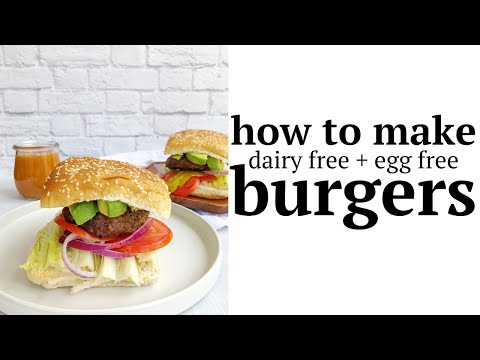 Dairy Free & Egg Free Burgers | Kid Friendly Eggless Hamburger Patty Recipe | Quick | Easy | Healthy