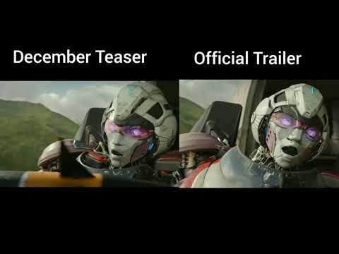 Transformers Rise of the Beasts Old vs New Trailer CGI Comparison!