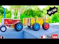 How To Make Electric Tractor With Trolley By Matchbox
