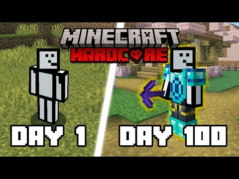 Surviving 100 Days in Hardcore Minecraft?! 🤯