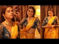 Actress ShraddhaDas Looks Hot And Stunning In Beautiful Yellow And Pink Saree Latest Video