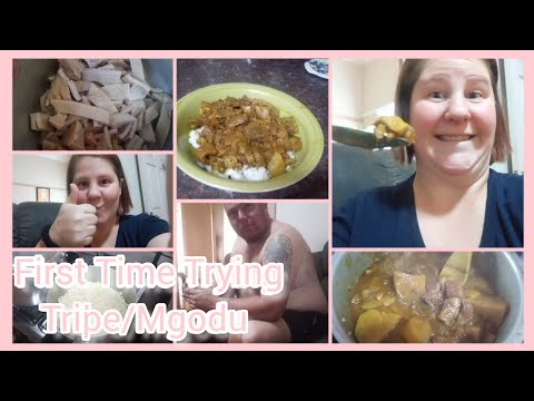 First Time Trying Tripe (Mgodu) | Taste Test | First Time Reaction | South African YouTuber
