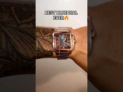 Cartier Santos Large Blue Dial #cartier #santos #blue #dial #watch #wristwatch #wristcheck